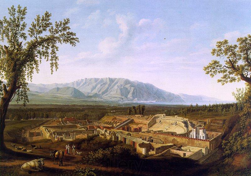 Jakob Philipp Hackert The Excavations of Pompeii France oil painting art